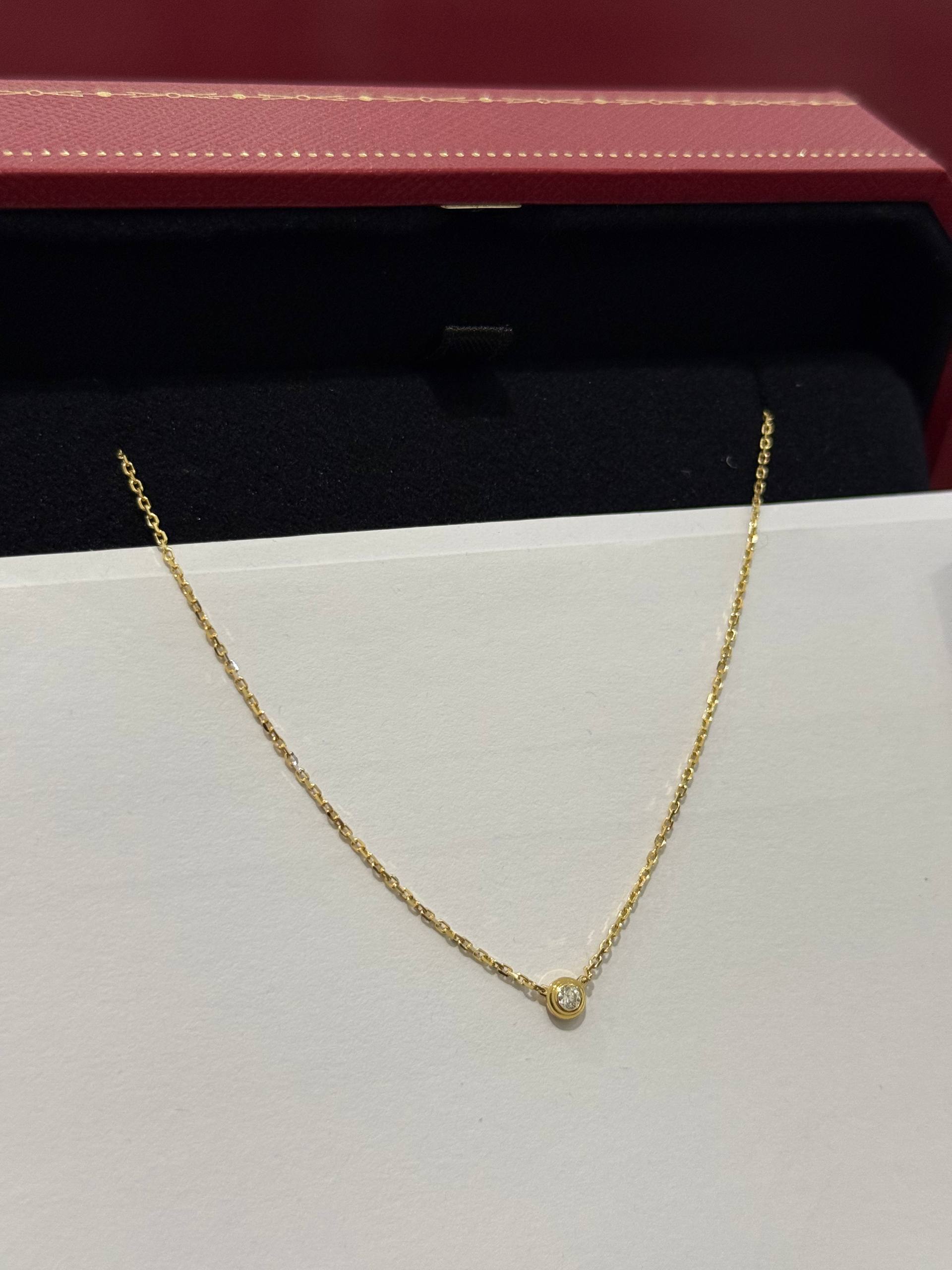 ПОДВЕСКА С БРИЛЛИАНТОМ CARTIER D’AMOUR MINI