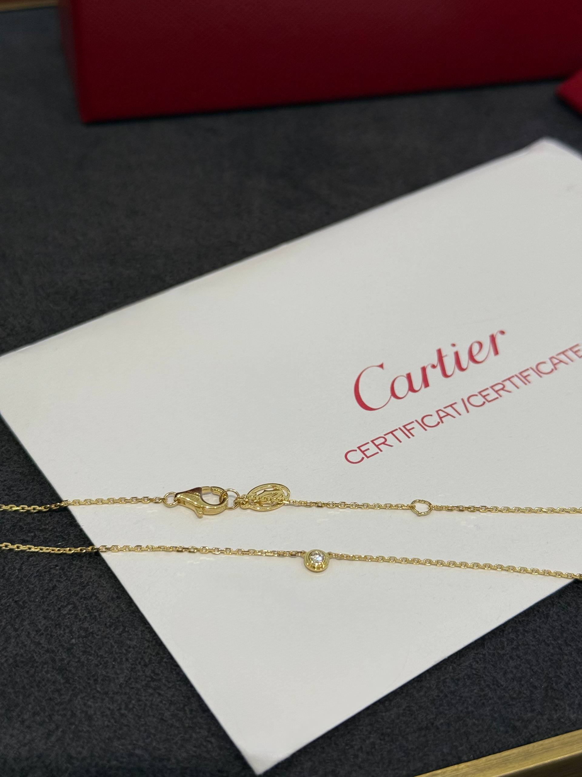 ПОДВЕСКА С БРИЛЛИАНТОМ CARTIER D’AMOUR MINI