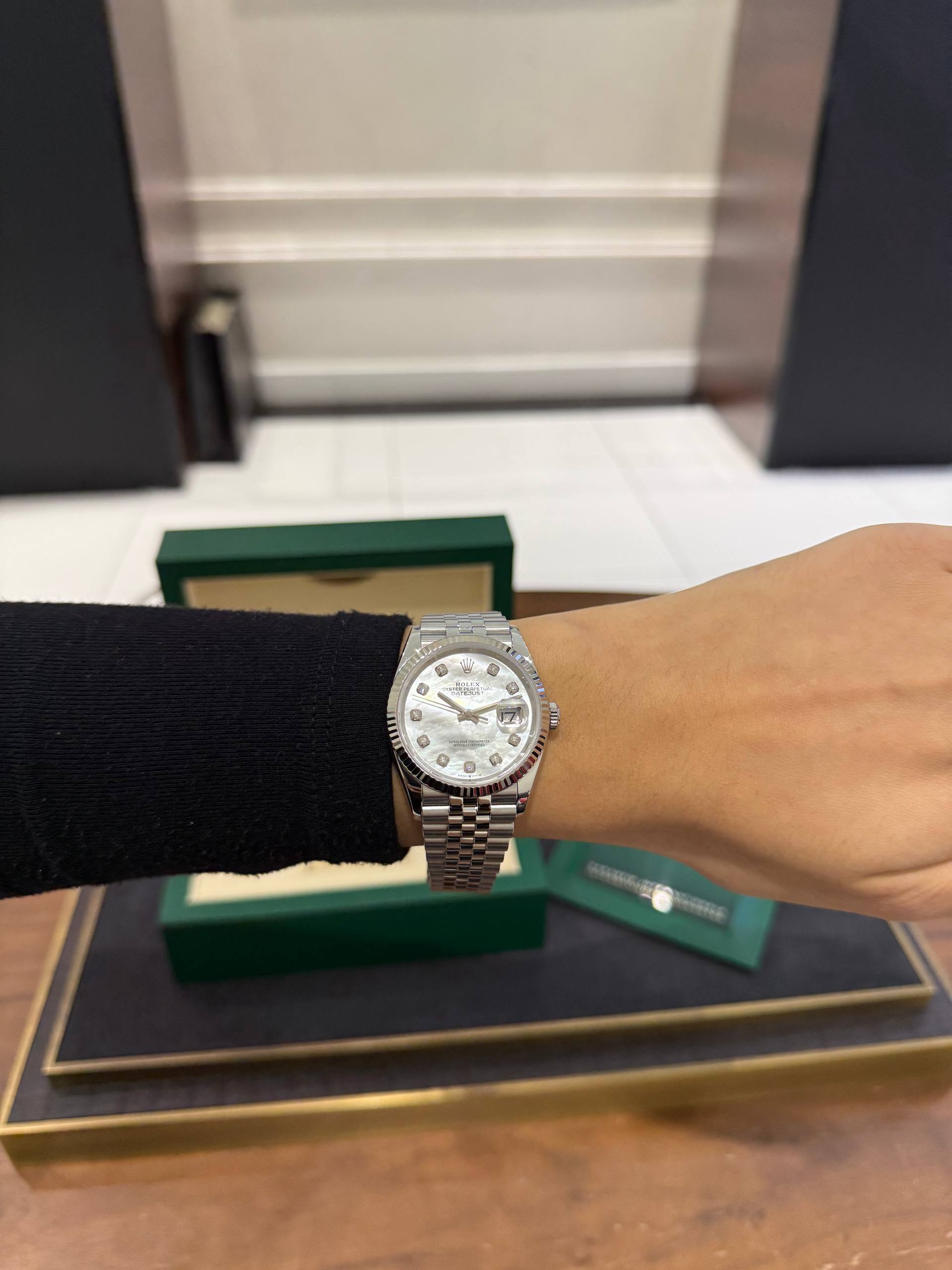Rolex Datejust 36mm Steel and White Gold