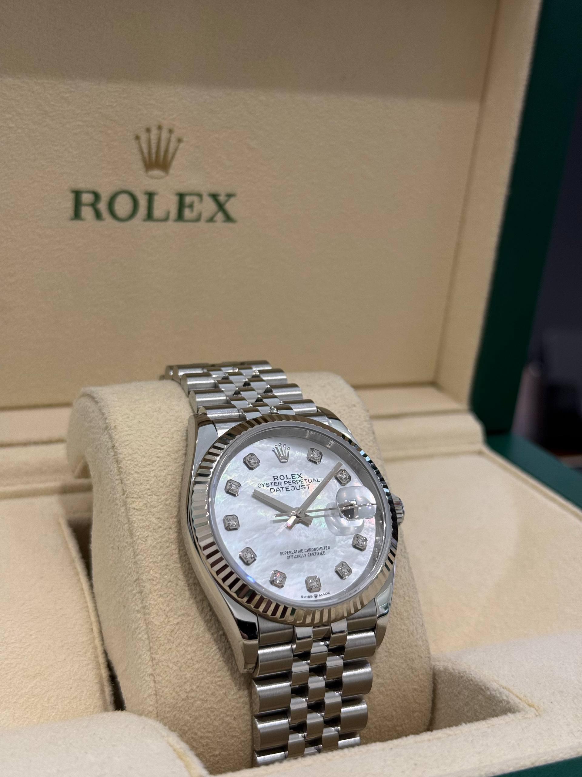 Rolex Datejust 36mm Steel and White Gold
