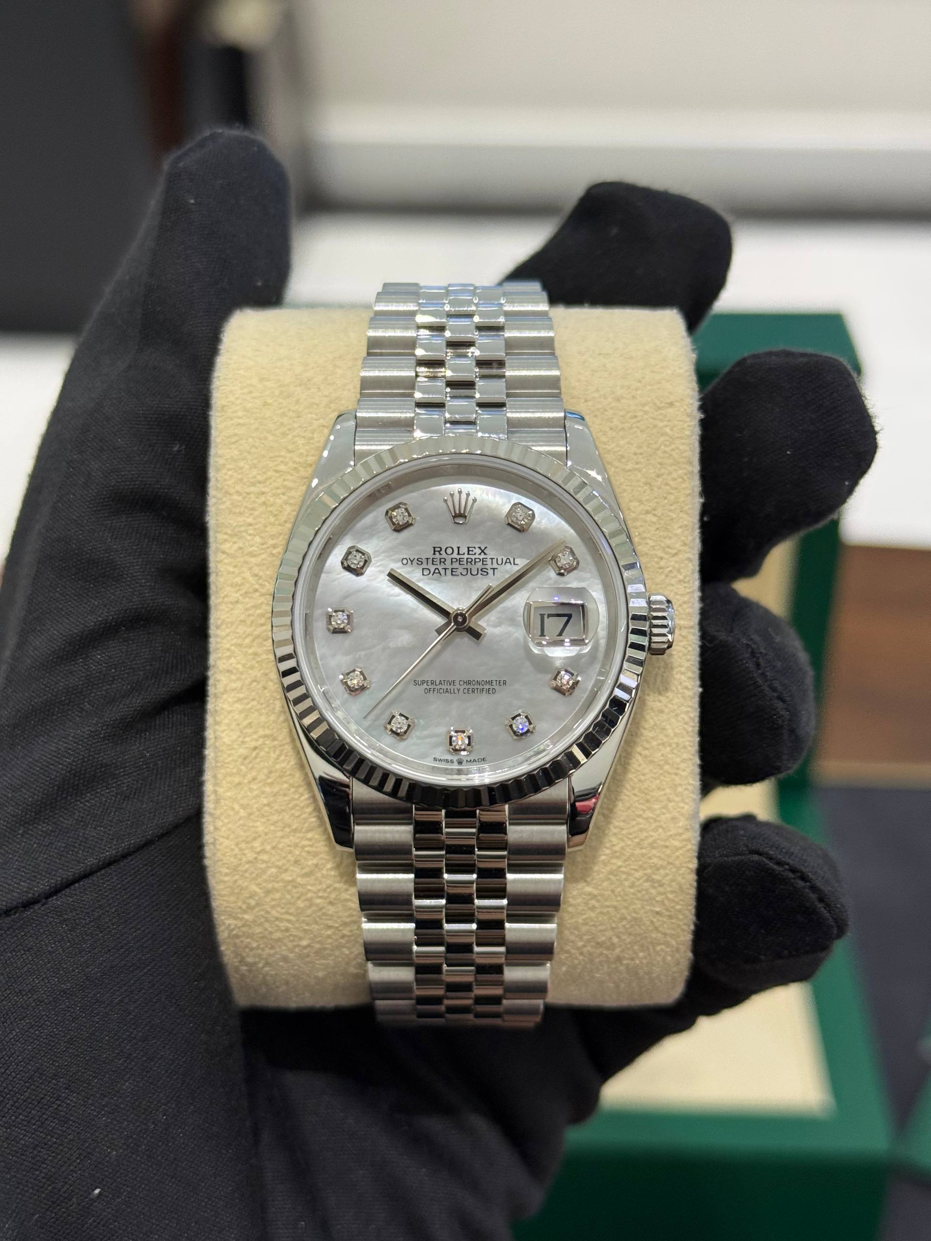 Rolex Datejust 36mm Steel and White Gold