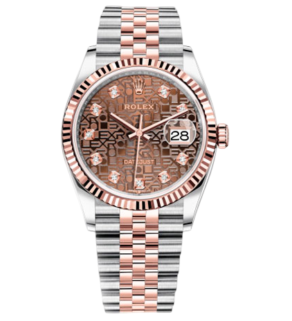 Rolex Datejust 36mm Steel and Everose Gold