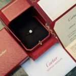 Кольцо Cartier с бриллиантом 1.23ct