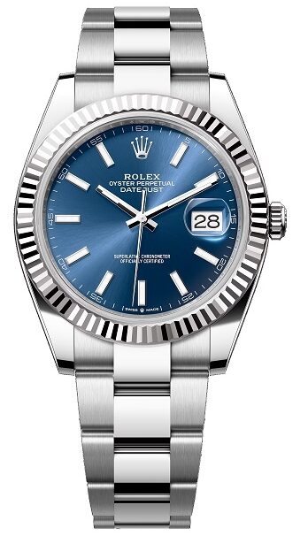 ROLEX DATEJUST 41MM STEEL AND WHITE GOLD