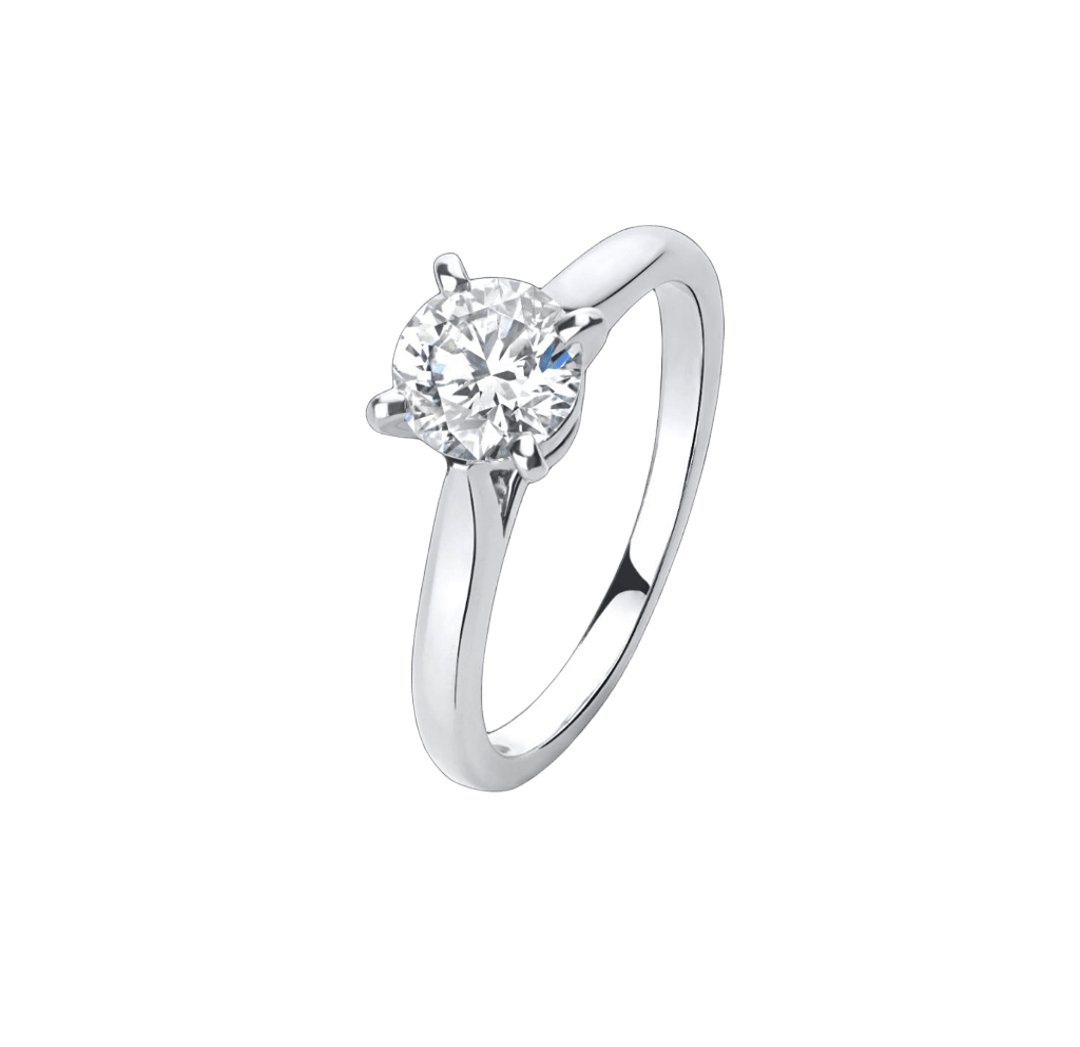 Кольцо Cartier с бриллиантом 1.23ct