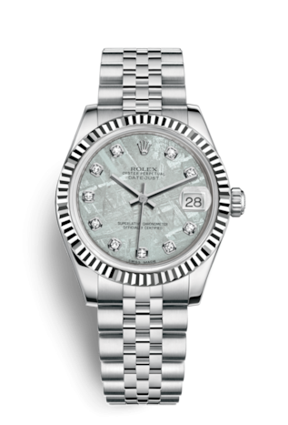 Rolex DATEJUST 31MM STAINLESS STEEL METEORITE DIAMOND