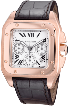 Cartier Santos 100 XL Chronograph Rosegold