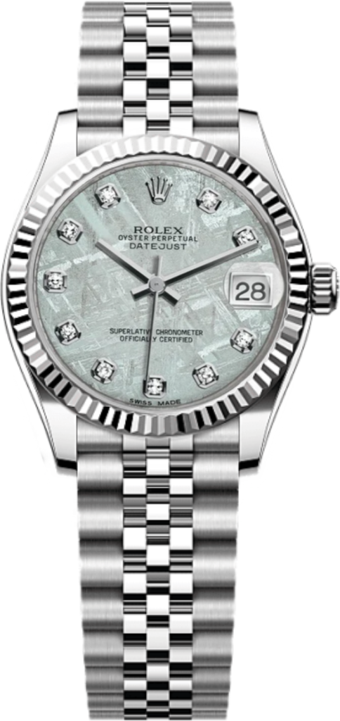 Rolex DATEJUST 31MM STAINLESS STEEL METEORITE DIAMOND