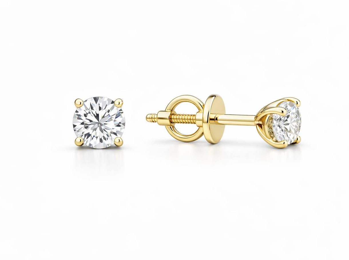 Серьги с бриллиантами 1,0ct