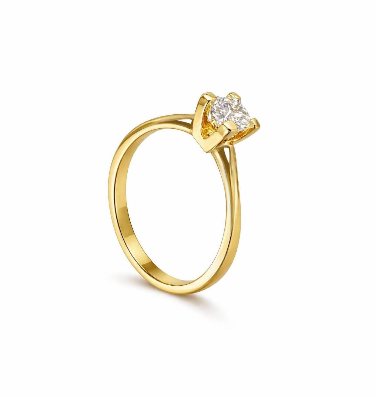 Кольцо с бриллиантом 0,50 ct.