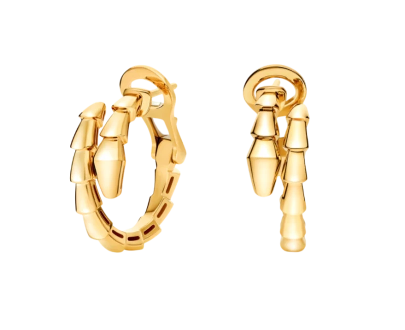 Серьги BVLGARI SERPENTI VIPER YELLOW GOLD