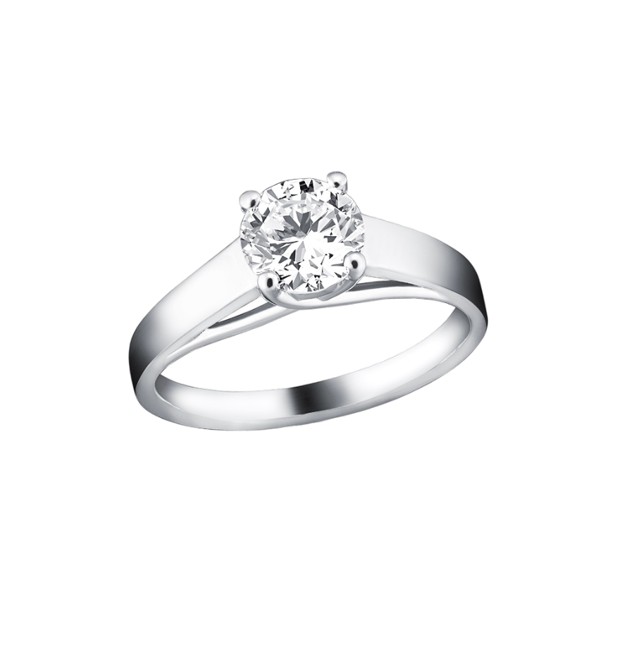 Кольцо с бриллиантом 1,01 ct.