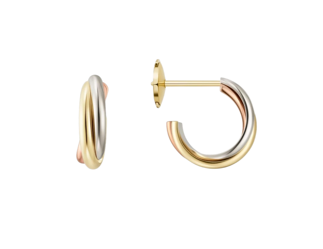 Серьги Cartier Trinity mini model