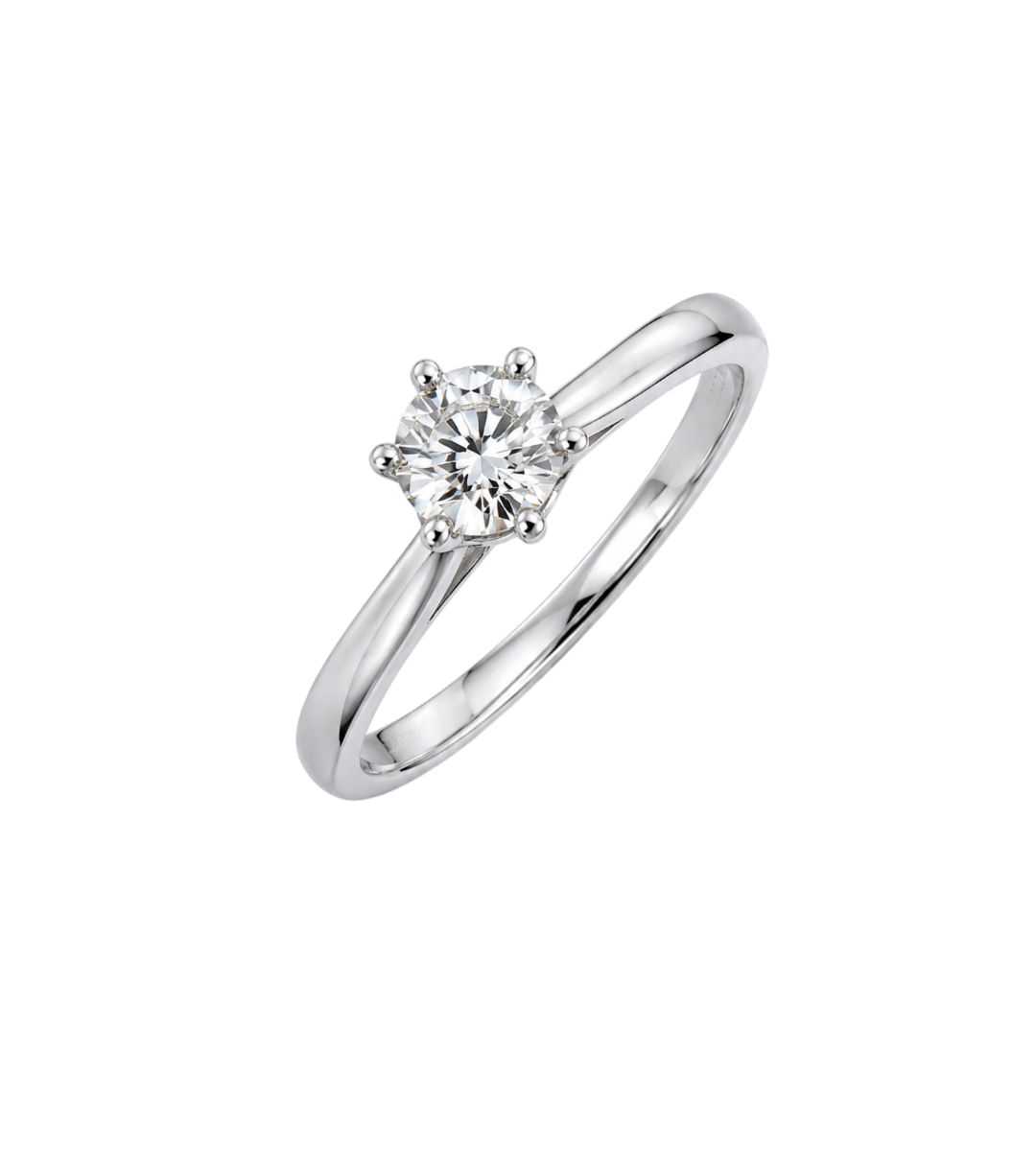 Кольцо с бриллиантом 0,50 ct.