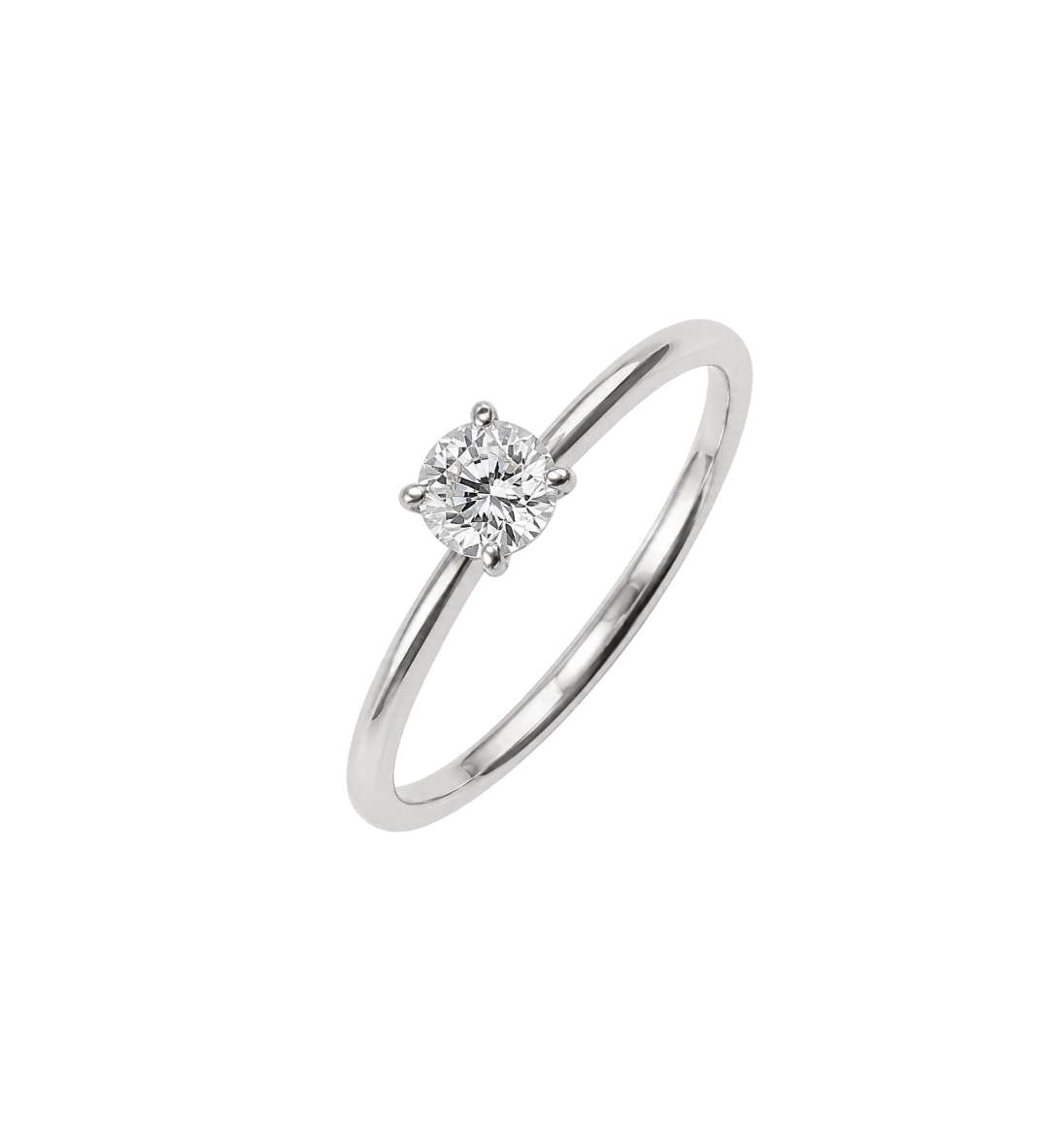 Кольцо c бриллиантом 0,41ct