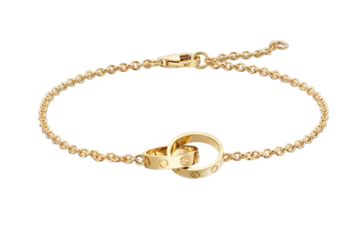 Браслет Cartier Love на цепи
